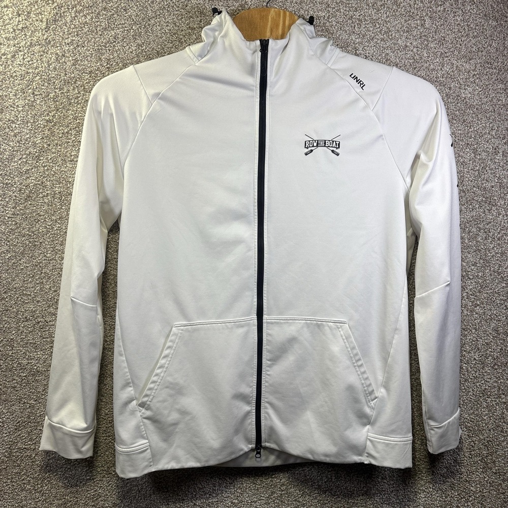 UNRL Jacket Mens XL White Minnesota Golden Gophers Row The Boat‎ Hooded Full Zip